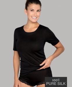 Lady Avenue silke t-shirt 23-50405 BlondeHuset