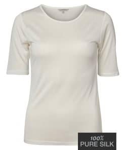 Lady Avenue silke t-shirt 23-50405 BlondeHuset