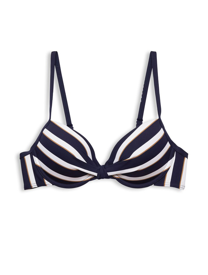 hjemmelevering foran tilbagemeldinger Brela beach plunge bikini top • navy - Esprit - Blondehuset