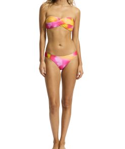 Seafolly Colour Crush bandeau bikini top m/twisted front 33261-108 BlondeHuset