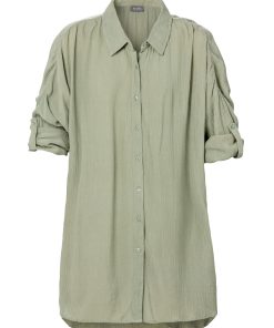 Trofé Oversize skjorte med 3/4 ærmer 74119 BlondeHuset
